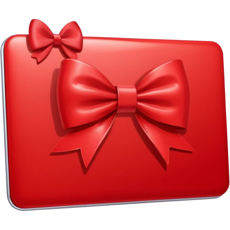 a red birthday card emoji