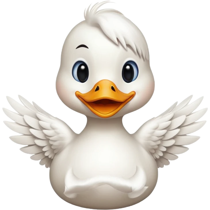 Duck sending kisses emoji