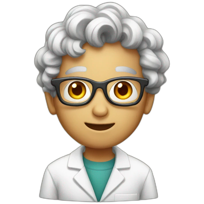 scientist on halloween emoji