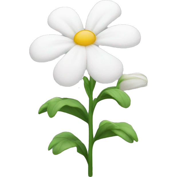White flowers emoji