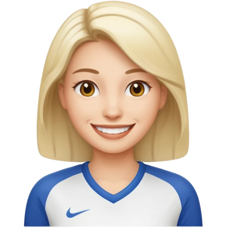 woman with white jersey  emoji