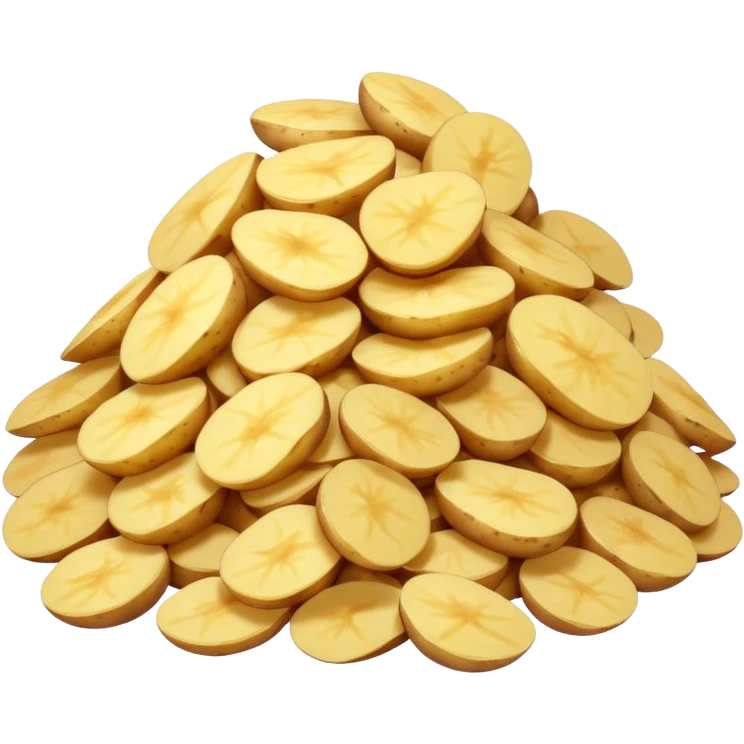 potato flakes pile or scoop fine off-white soft dry uneven light fluffy dehydrated no bowl spoon or packaging soft lighting emoji scale emoji