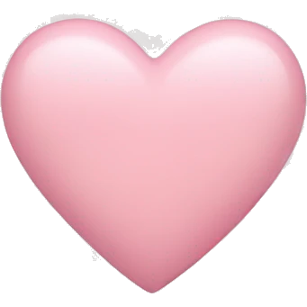 Light Pink heart emoji