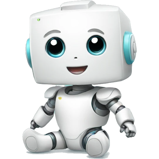 Baby robot in diapers emoji