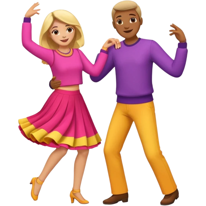 Couple dance in emoji emoji