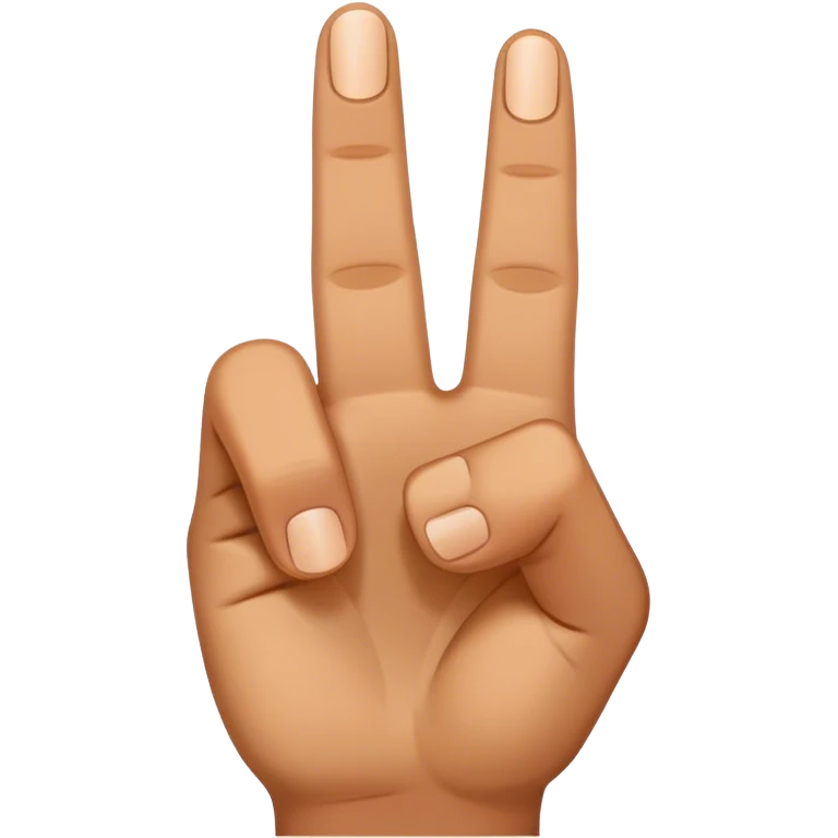 Three fingers up  emoji