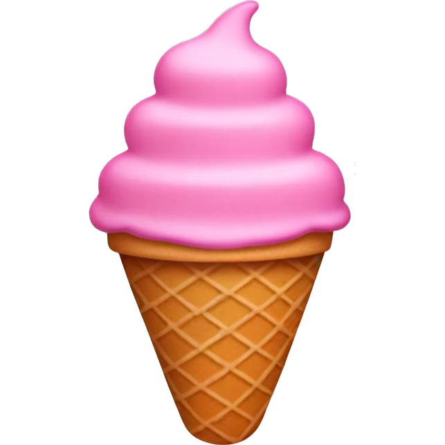 Pink ice cream emoji