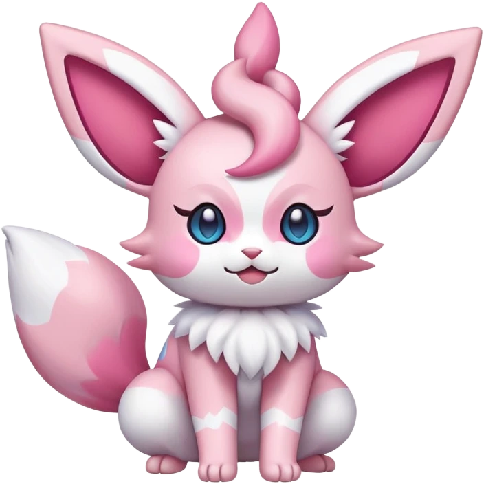 Sylveon-Skitty-Fakémon-hybrid-creature (full body)  emoji