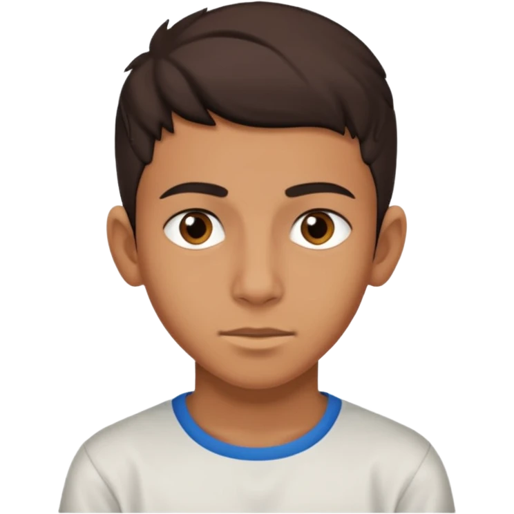 marokaanse jongentje van 16 die niet blij kijkt emoji