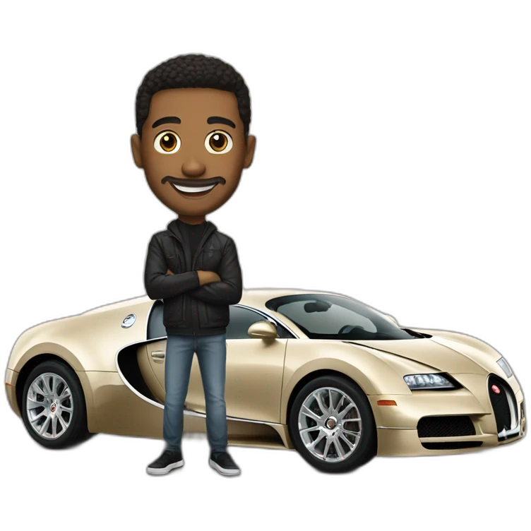 Nabil dans une bugatti emoji