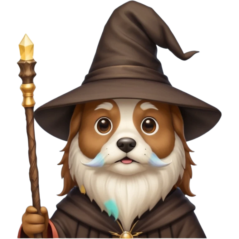 Dog wizard emoji