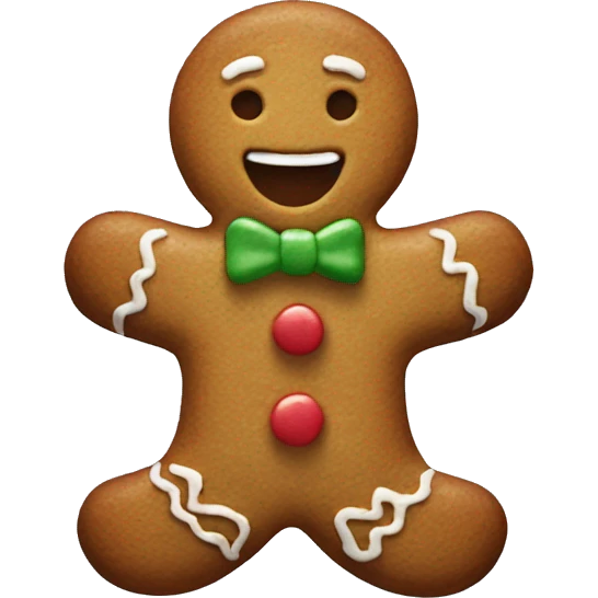 New Year's gingerbread emoji