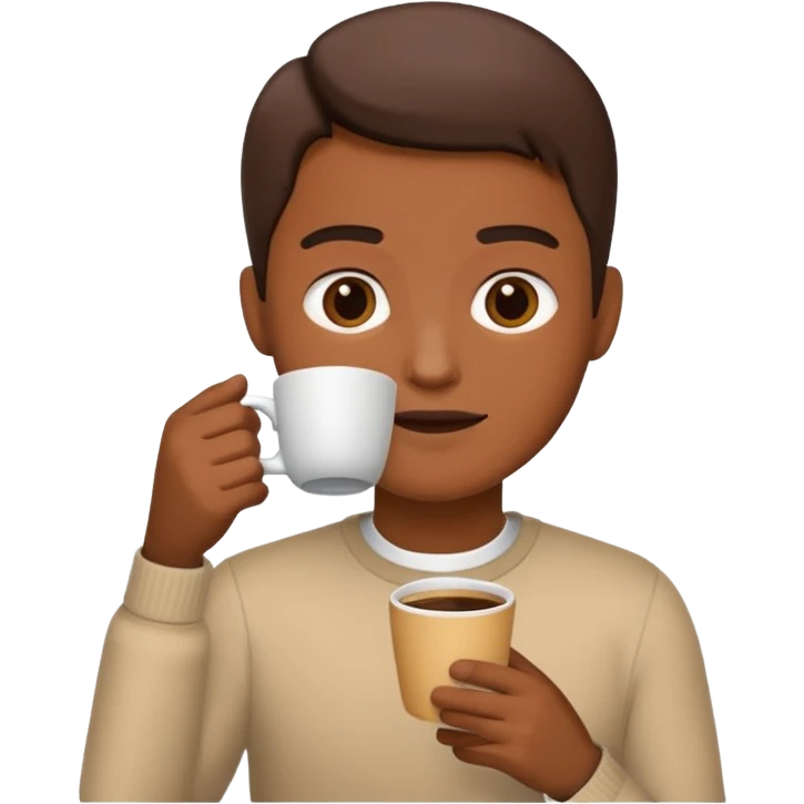 drinking coffee emoji