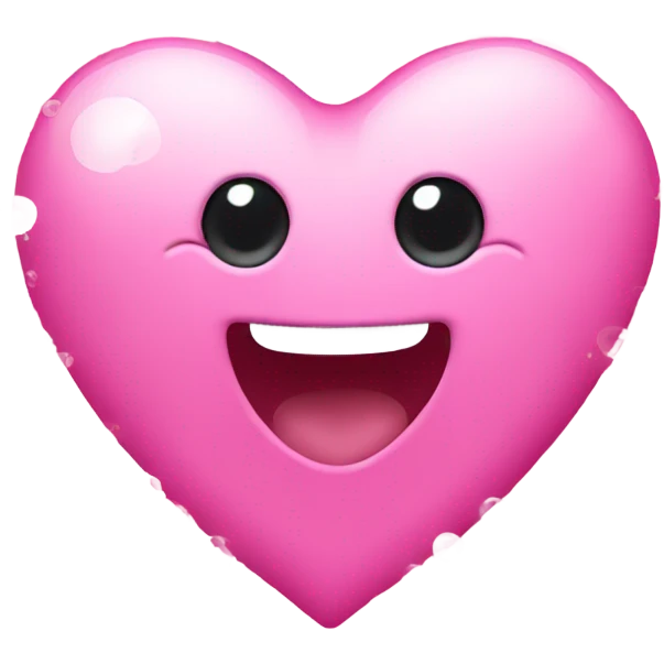 pink heart with bubbles emoji