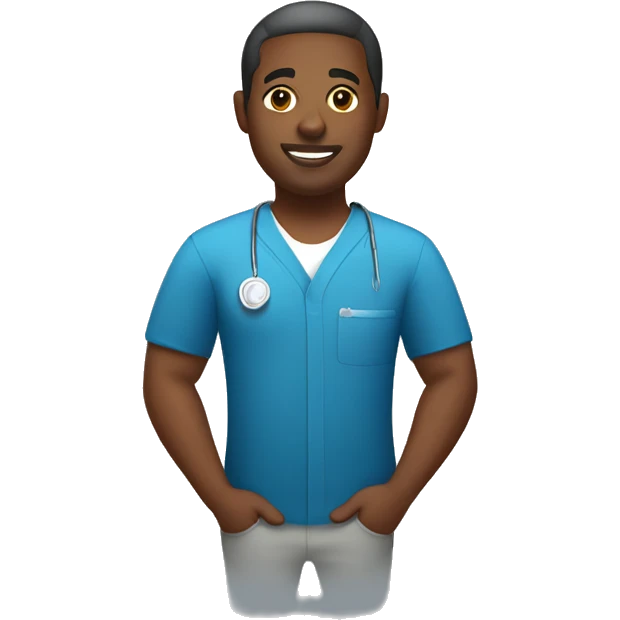 male african american Massage therapist emoji