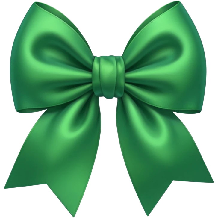 Green bow emoji imessage emoji