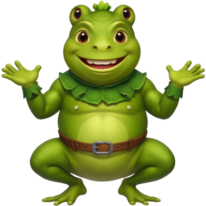 frog in a shrek costume emoji