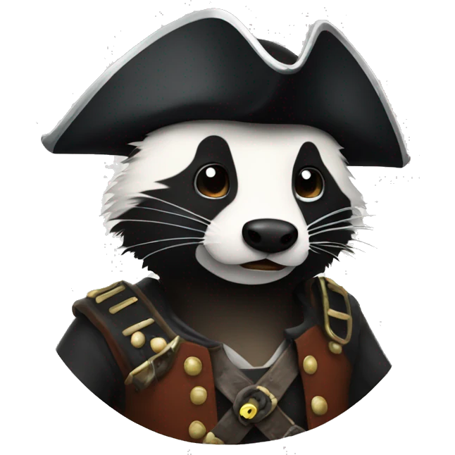 pirate badger emoji