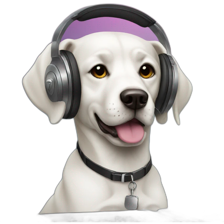 Dj dog emoji