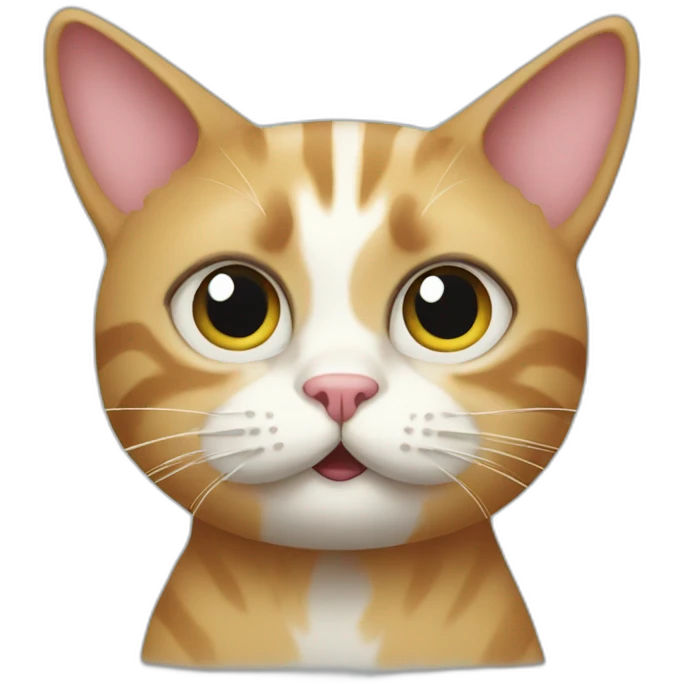 Cat with swirling eyes emoji