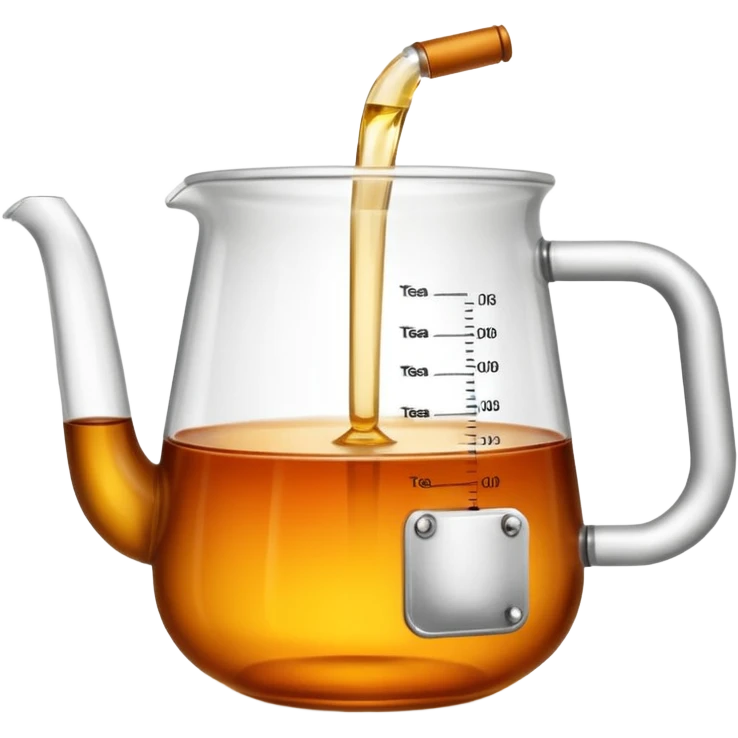 tea in a laboratory measuring cup emoji