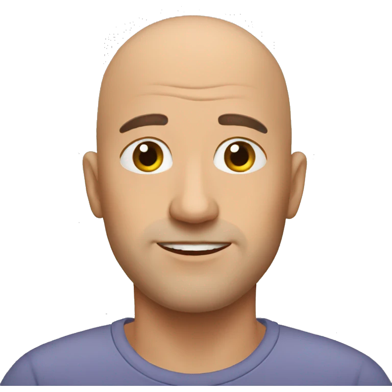 Bald man  emoji