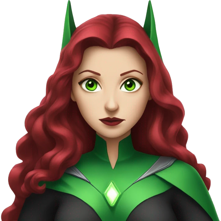 Scarlet witch green-eyed emoji