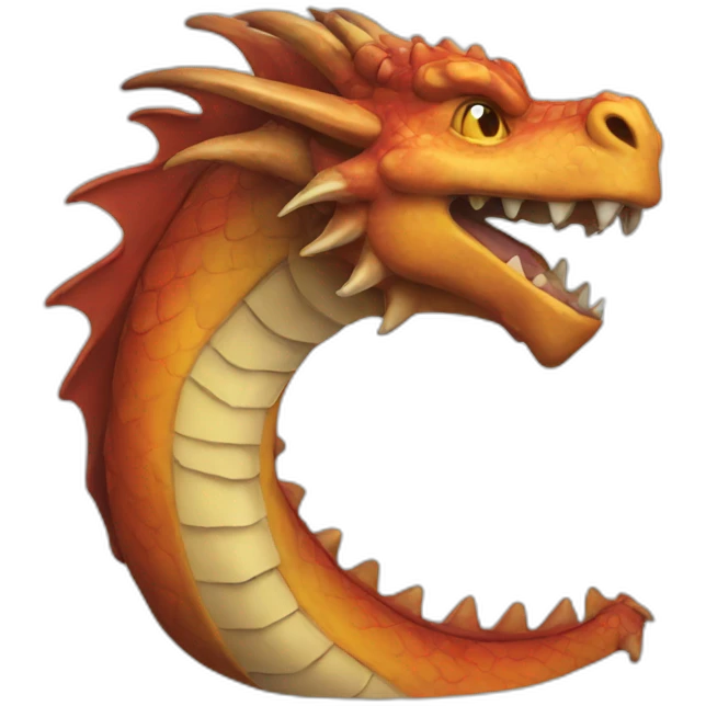 Un dragon emoji