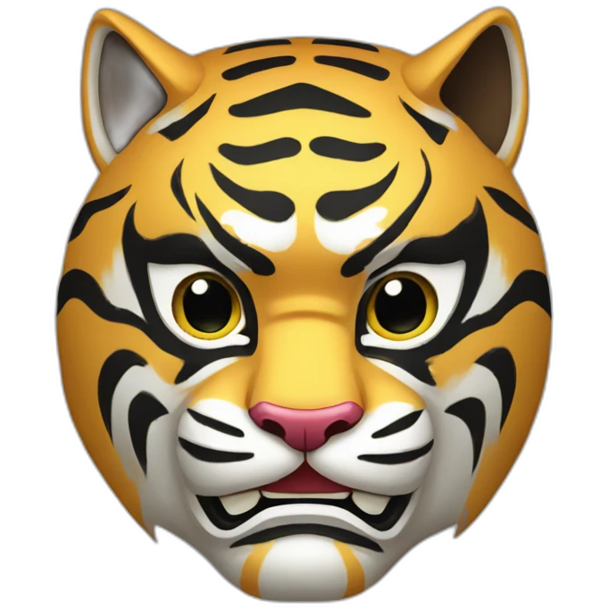 thunder tiger Japanese mask emoji