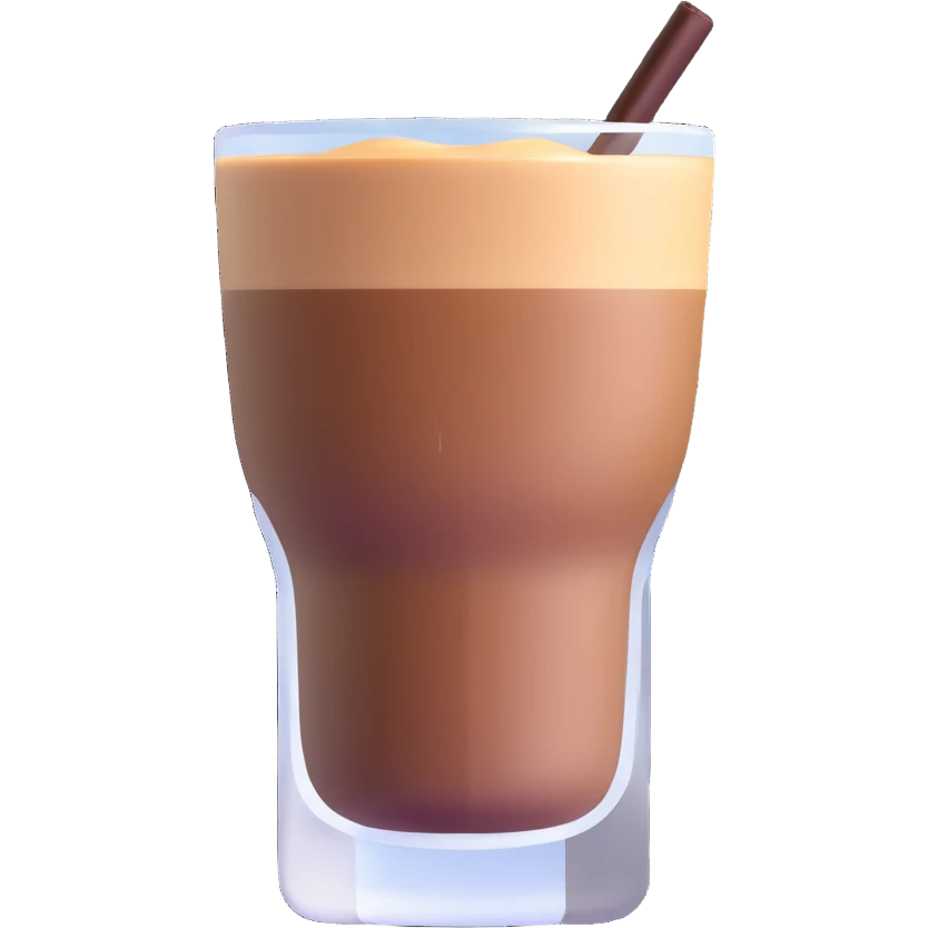 Cortado espresso drink in a small Gibraltar glass, milk and espresso coffee emoji