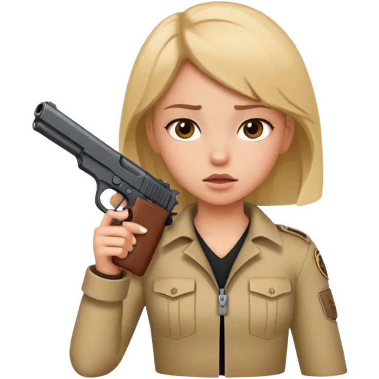Chokehold and gunpoint girl  emoji