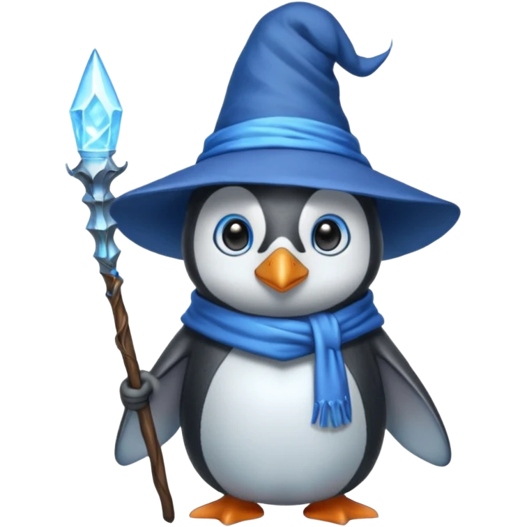 Penguin Wizard emoji