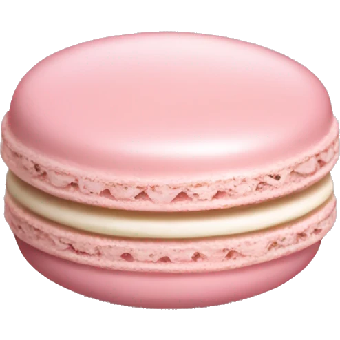 Light pink macaron emoji