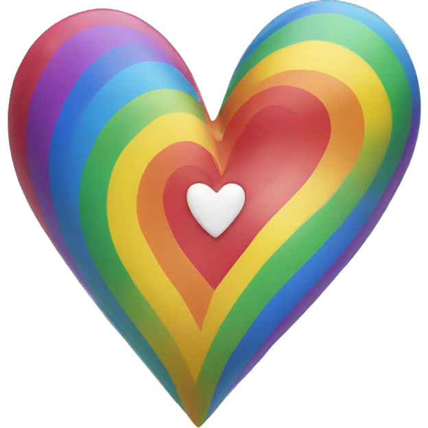 Rainbow heart emoji