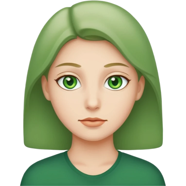 Solo Ojos verdes emoji