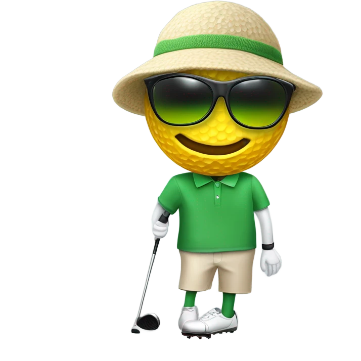 Sapo jugando ggolf emoji