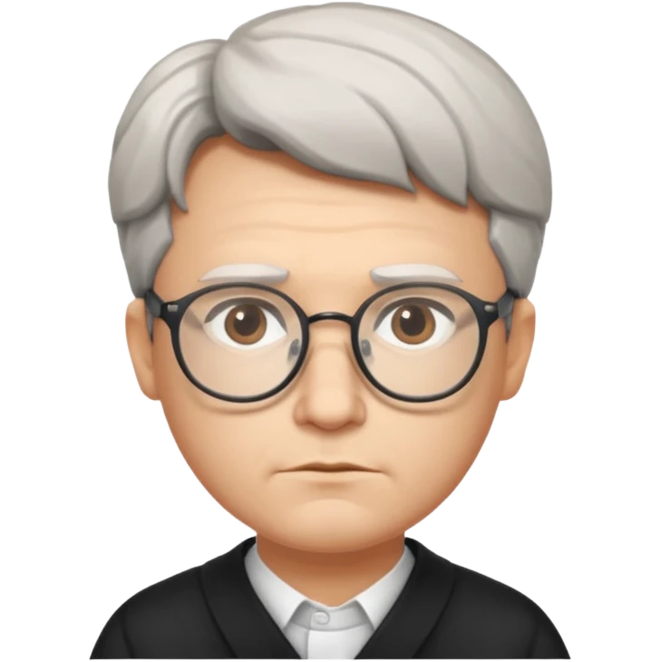philosopher, wearing glasses emoji