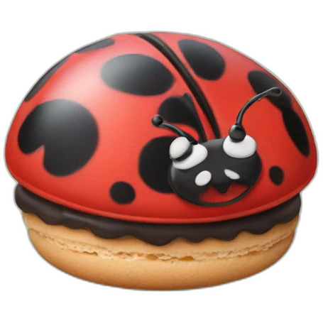 ladybug macaron emoji