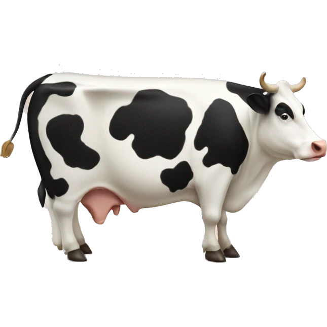Worlds fattest cow extra obese cheese emoji