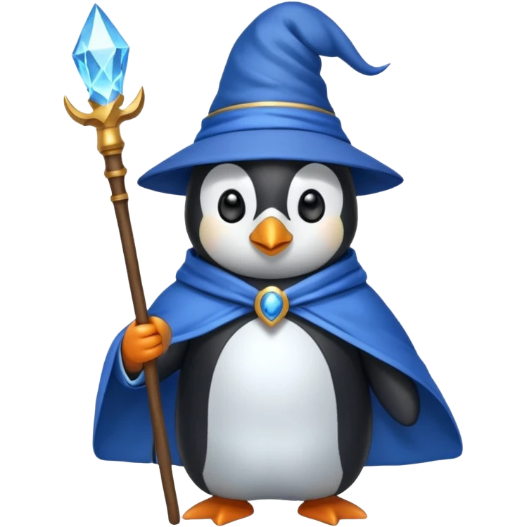 Penguin Wizard emoji
