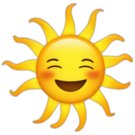 sun with thumbs up emoji