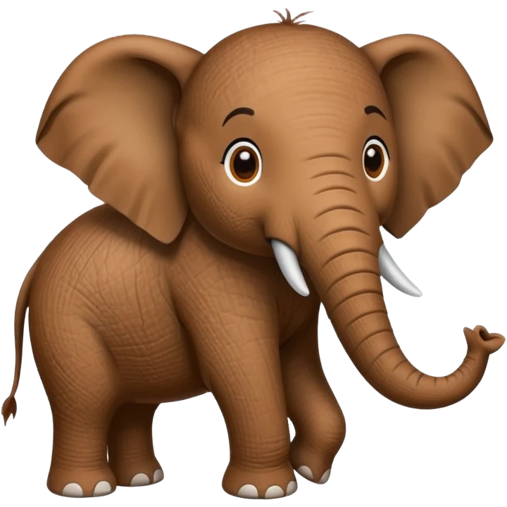 Elefante con cuerpo de coco emoji