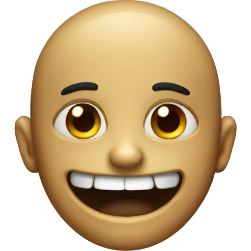 Creepy smiling emoji basic  emoji