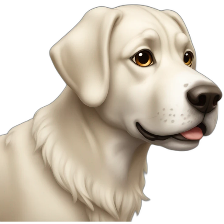 Perro con caballo  emoji