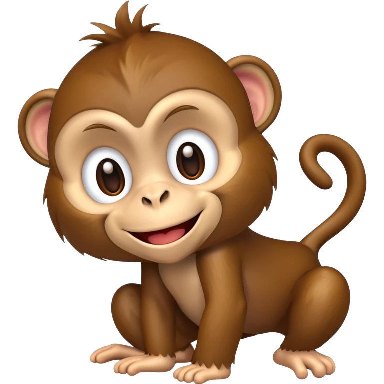 cartoon monkey laughing emoji