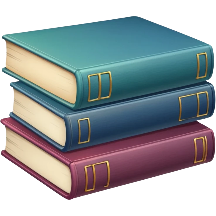 a stack of books emoji