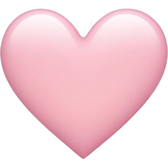 Light pink heart emoji
