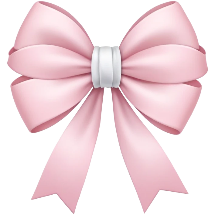 Light pink flowers with white bow emoji