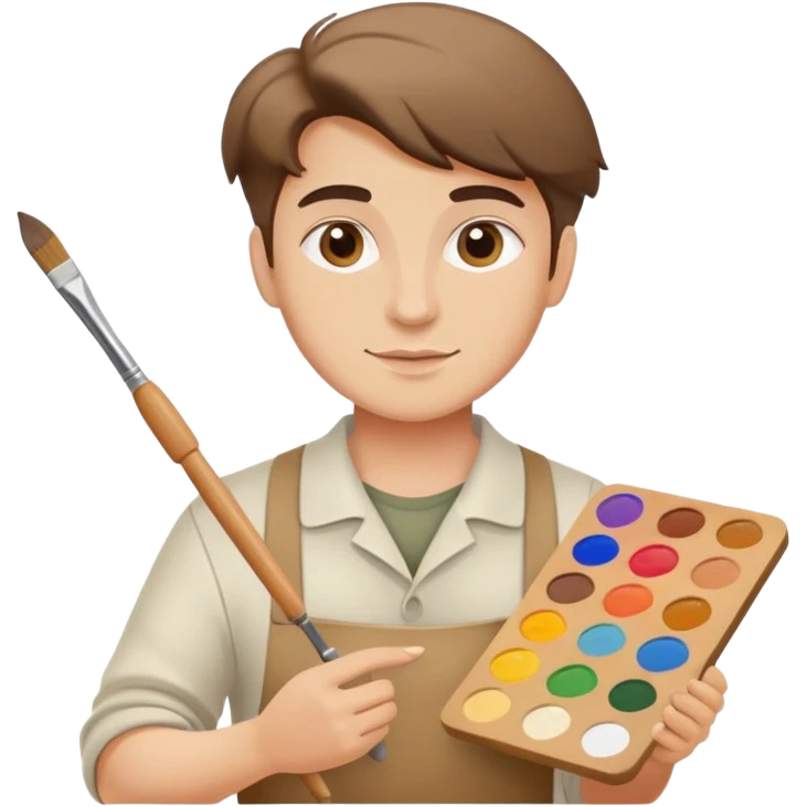 Painter with palette emoji