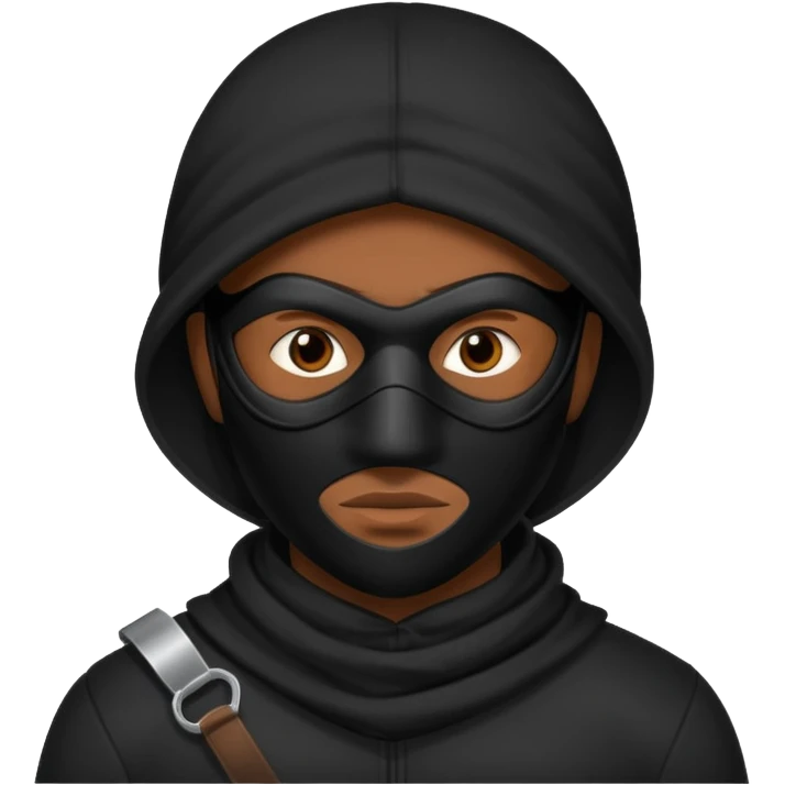 black man thief emoji